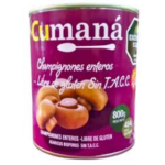 CHAMPIGÑONES ENTERO - 800GRS - MARCA CUMANA