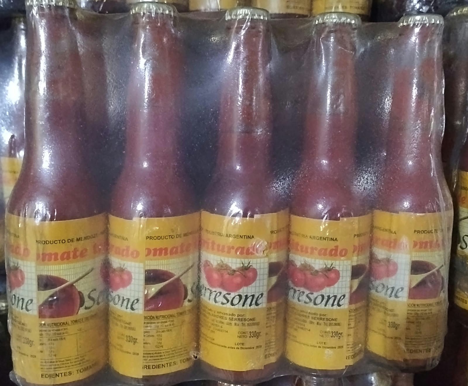 PACK SALSA CHICA PACK SALSA BOTELLA VIDRIO - 15 UNIDADES - 330GRS- MARCA SERRESONES - Imagen 1